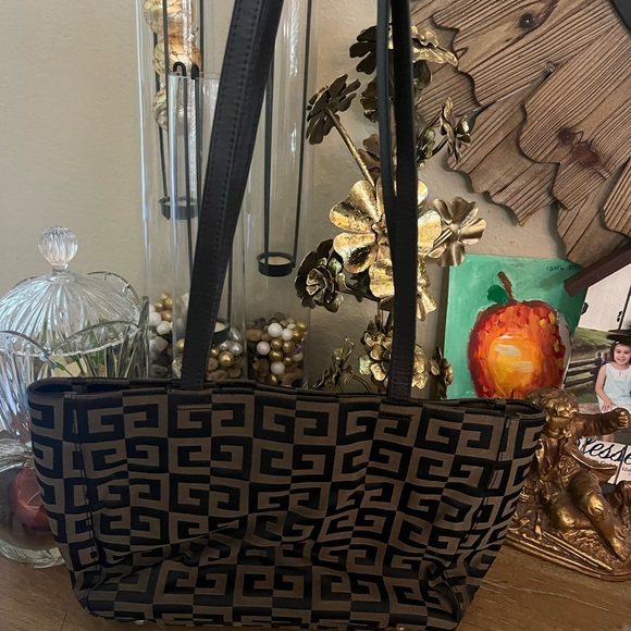 Givenchy Monogram G Tote Shoulder Bag – Brown Logo Canvas – Convertible Handles - Picture 3 of 17